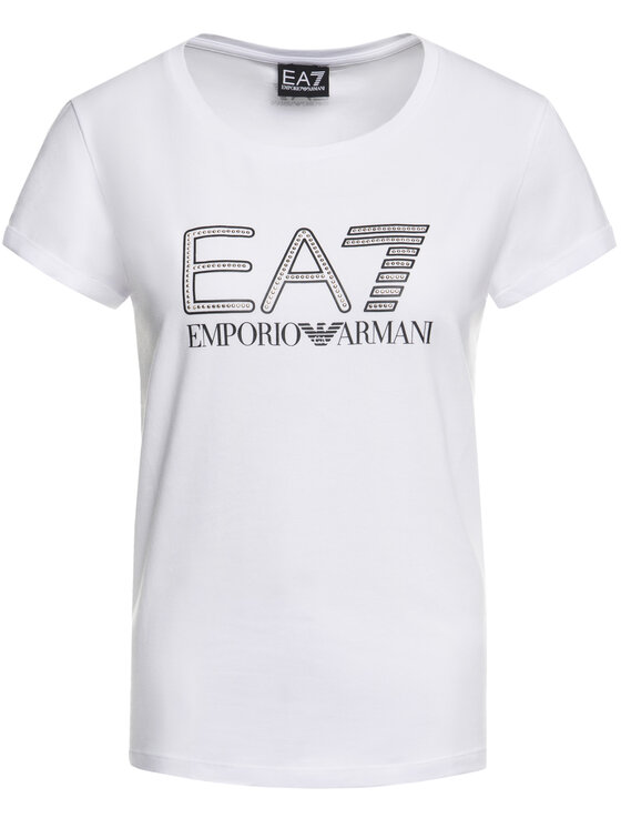 EA7 Emporio Armani EA7 Emporio Armani T-Shirt 3HTT30 TJ12Z 1100 Bílá Regular Fit