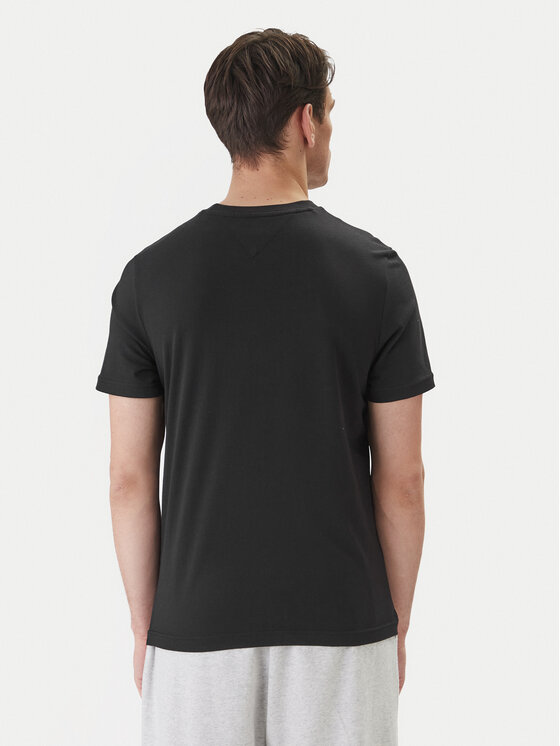 Tommy Hilfiger Tommy Hilfiger Tricou Brand Love Big Text MW0MW42369 Negru Regular Fit