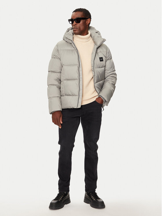 Calvin Klein Calvin Klein Зимно яке K10K113476 Сив Regular Fit