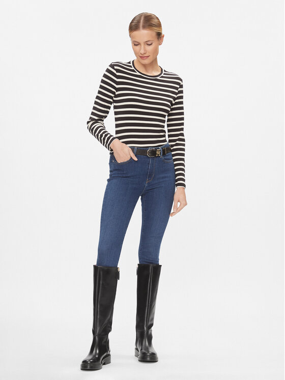 Tommy Hilfiger Tommy Hilfiger Μπλουζάκι WW0WW40592 Μαύρο Slim Fit