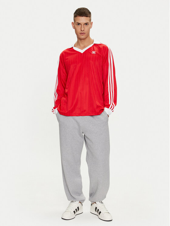 adidas adidas Hosszú ujjú adicolor Piqué Football IX5226 Piros Regular Fit