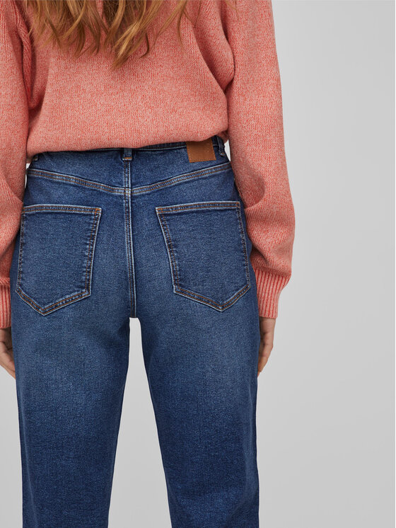 Vila Vila Jeans Naomi 14080820 Blu scuro Mom Fit