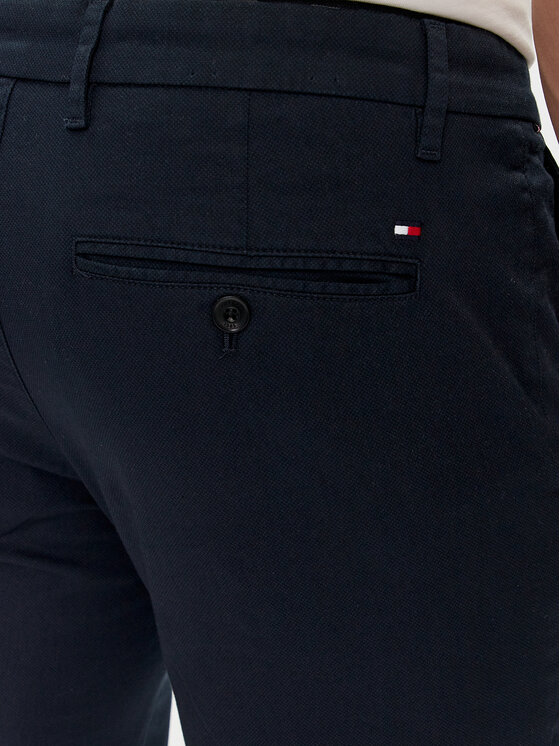 Tommy Hilfiger Tommy Hilfiger Chinos Bleecker Printed Structure MW0MW28642 Dunkelblau Slim Fit