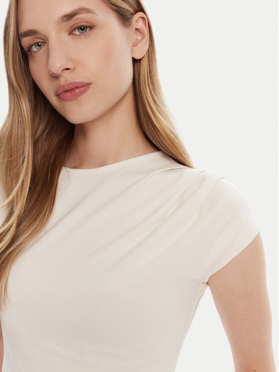 Calvin Klein Calvin Klein Marškinėliai LV047B275G Écru Slim Fit