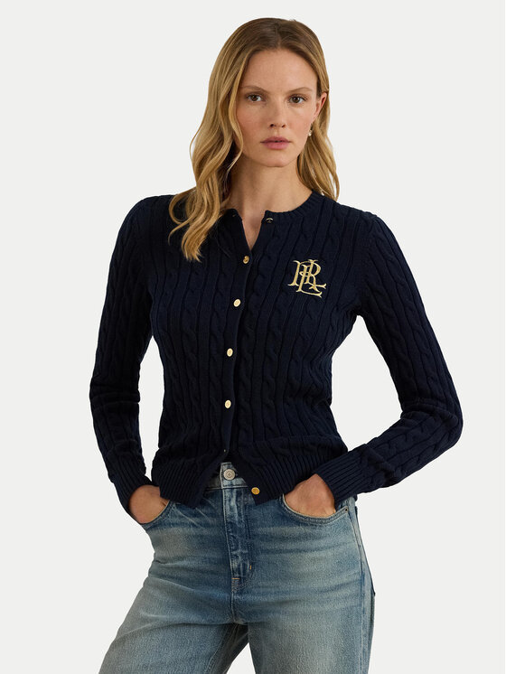 LAUREN RALPH LAUREN Lauren Ralph Lauren Kardigan 200932225002 Granatowy Slim Fit