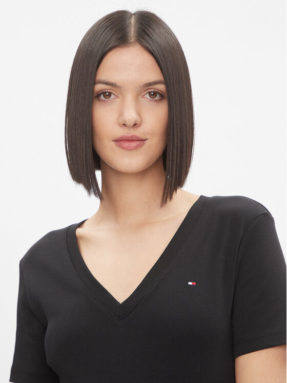 Tommy Hilfiger Tommy Hilfiger T-shirt New Cody WW0WW40584 Nero Slim Fit