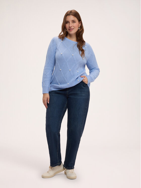 Fiorella Rubino Fiorella Rubino Maglione M577L008877N004 Turchese Regular Fit