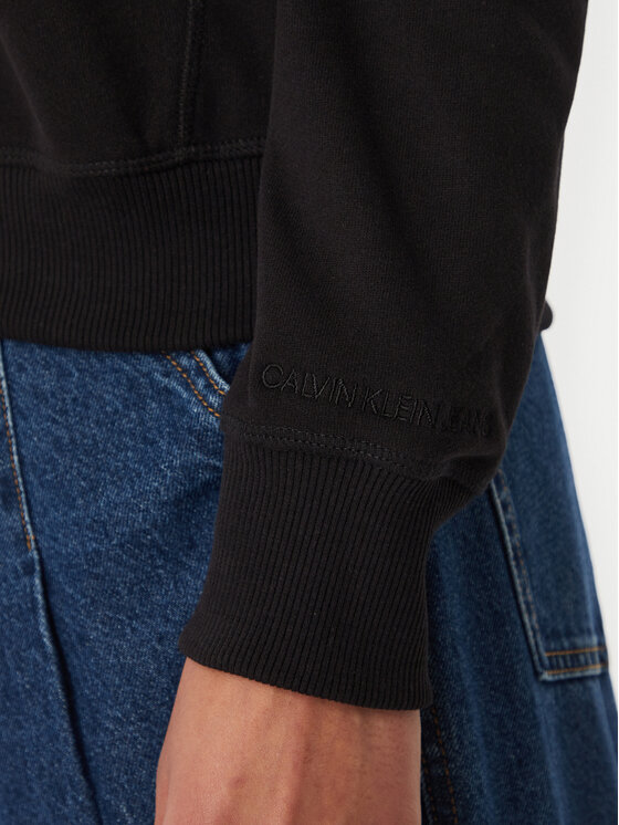 Calvin Klein Jeans Calvin Klein Jeans Bluza Embroidered Logo J20J213178 Czarny Regular Fit