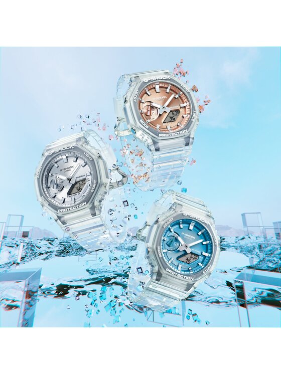 Casio Casio Zegarek GA-2100BM-7A2ER Przezroczysty