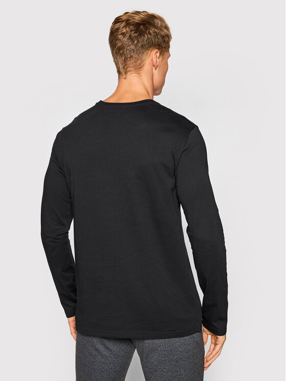 United Colors Of Benetton United Colors Of Benetton Тениска с дълъг ръкав 3U53J1F05 Черен Regular Fit