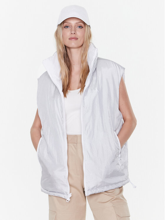 Calvin Klein Jeans Calvin Klein Jeans Gilet J20J220340 Bianco Regular Fit