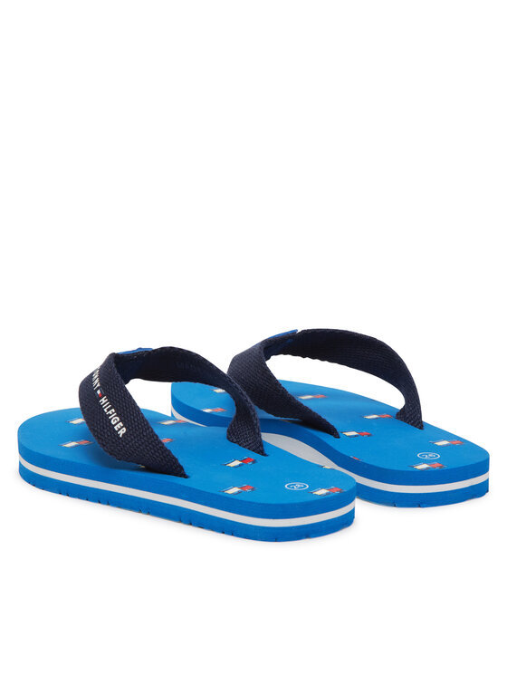 Tommy Hilfiger Tommy Hilfiger Šlepetės per pirštą T3X8-33909-0058A023 M Mėlyna