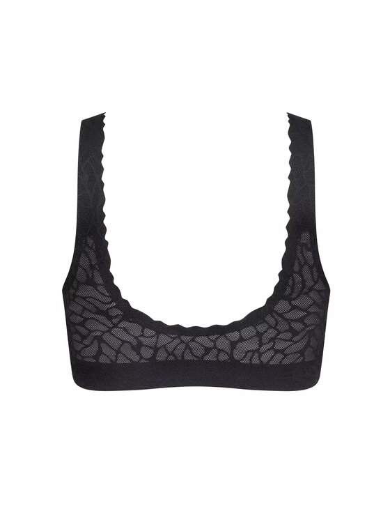 Triumph Triumph Biustonosz sloggi Zero Feel Lace 2.0 Bralette Czarny