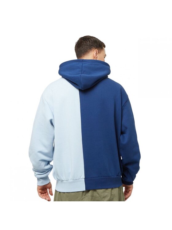 Karl Kani Karl Kani Felpa WOVEN RETRO SPLIT OS HOODIE Blu scuro Regular Fit