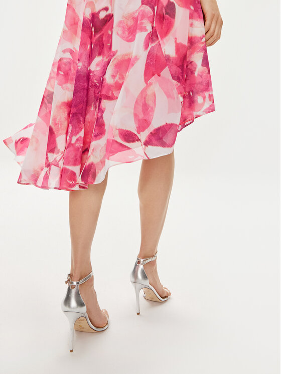 Joseph Ribkoff Joseph Ribkoff Cocktail obleka 242716 Roza Slim Fit