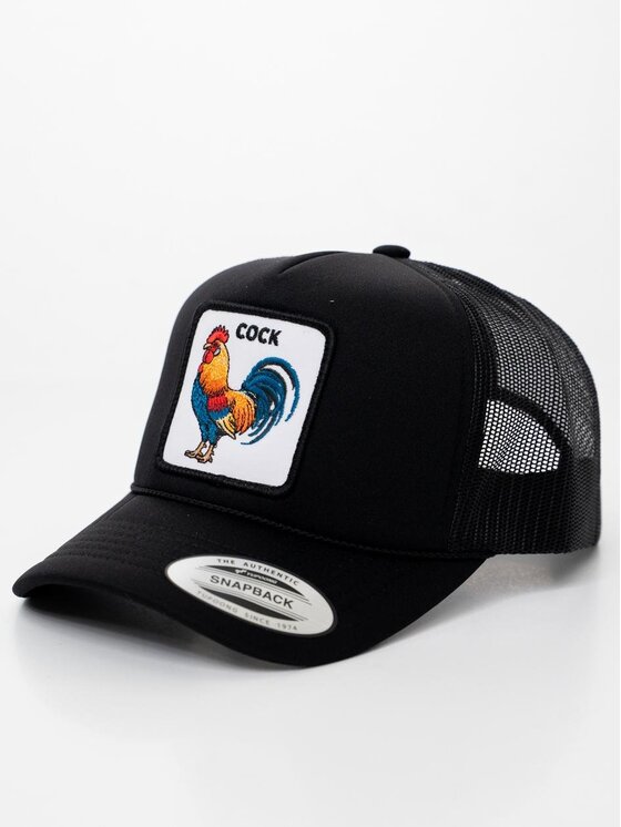 MyStars MyStars Czapka z daszkiem z Kogutem Cock Czarny