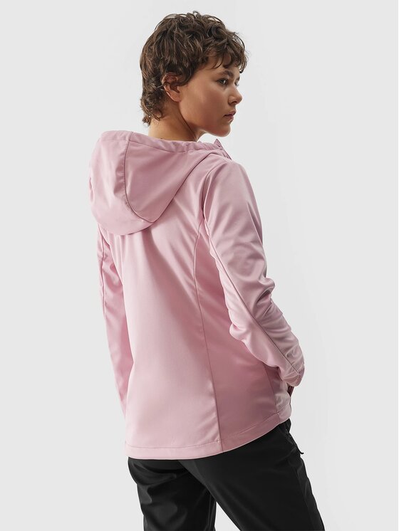 4F 4F Kurtka softshell 4FWSS24TSOFF215-56S Różowy Regular Fit
