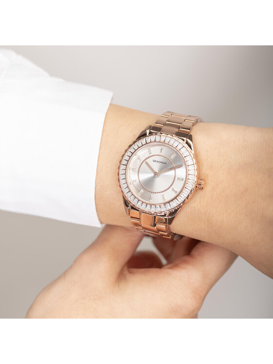 Sekonda Sekonda Zegarek 40671 Różowe złoto