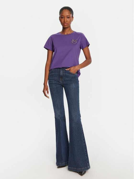 PINKO PINKO T-särk Quentin 103320 A2RN Lilla Regular Fit