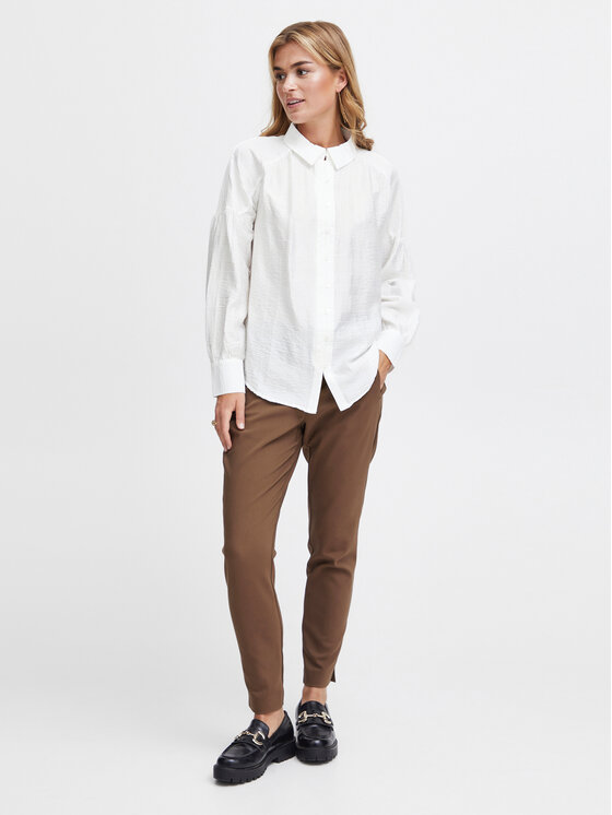 Fransa Fransa Camicia 20612828 Bianco Relaxed Fit