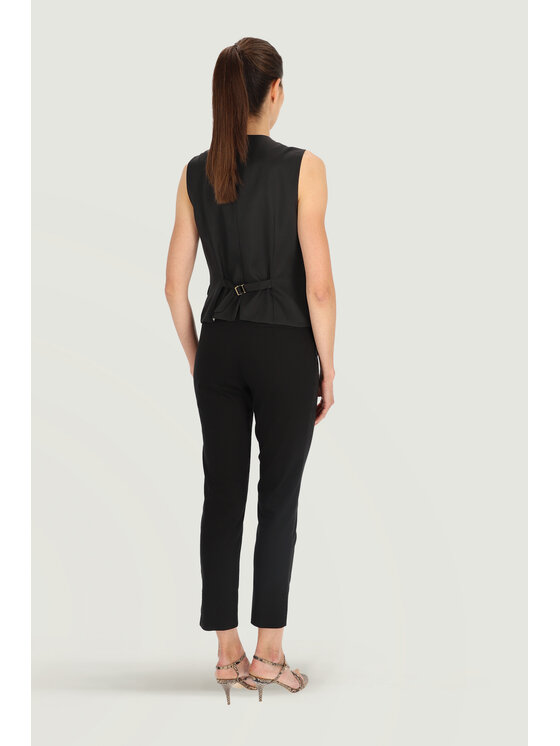 Deni Cler Milano Deni Cler Milano Kamizelka garniturowa W-DC-4001-E2-S4-90-1 Czarny Regular Fit