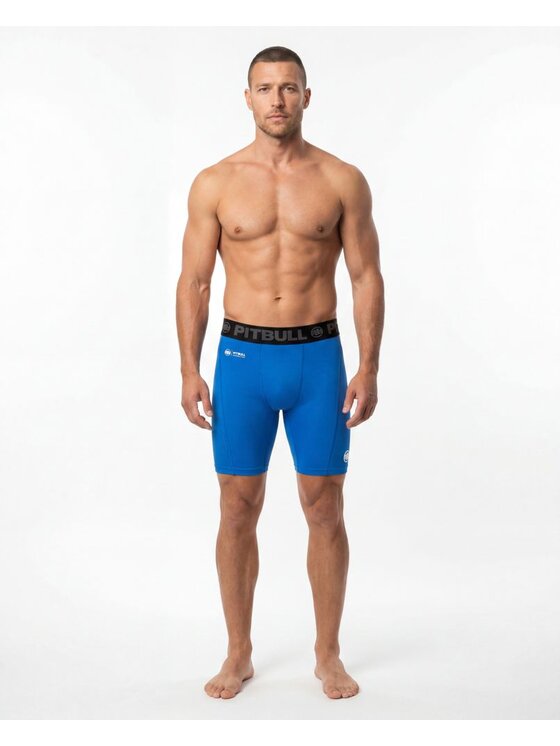 PITBULL PITBULL Szorty sportowe RUNWAY Niebieski Regular Fit