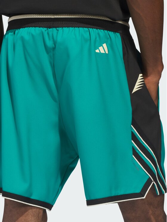adidas adidas Szorty sportowe Anthony Edwards Crazy Lite Zielony Loose Fit