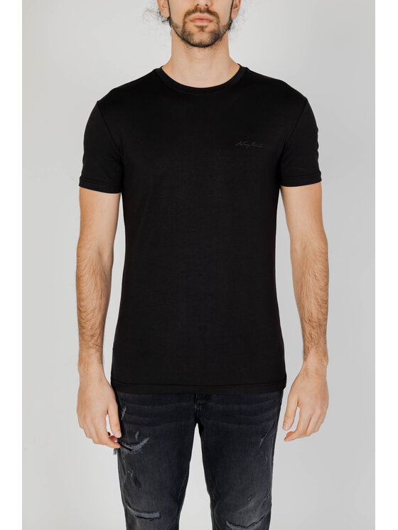 Antony Morato Antony Morato T-Shirt MMKS02324-FA120031 Μαύρο Shirt Fit
