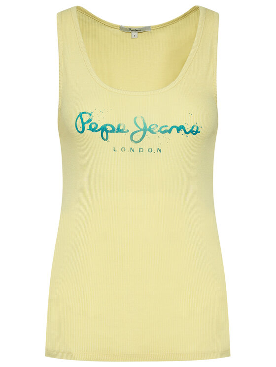 Pepe Jeans Pepe Jeans Top Dunia PL504853 Gelb Regular Fit