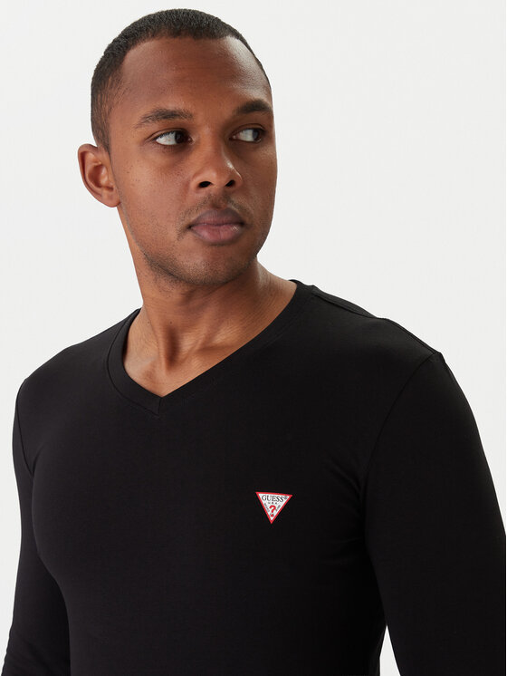 Guess Guess S dlhými rukávmi M2YI08 J1314 Čierna Slim Fit