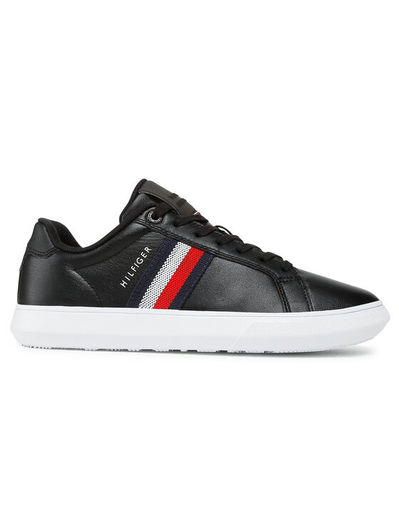 Tommy Hilfiger Tommy Hilfiger Sneakersy Essential Leather Cupsole FM0FM03424 Czarny
