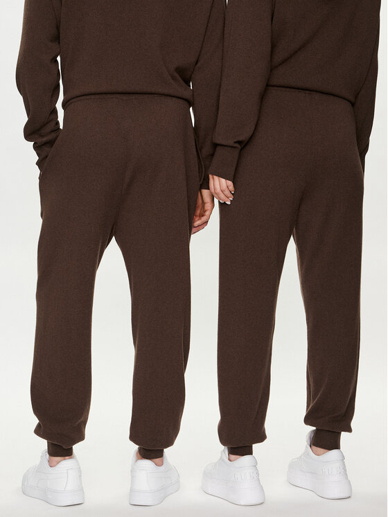 Pangaia Pangaia Spodnji del trenirke Archive Recycled Cashmere Rjava Loose Fit