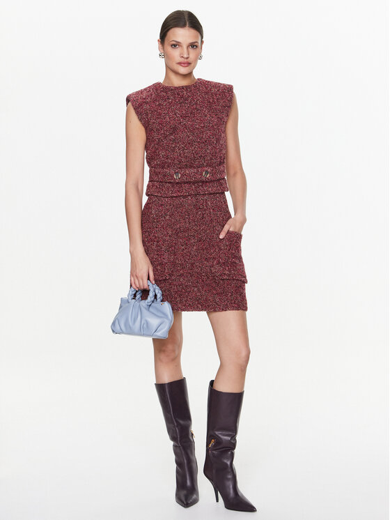 Remain Remain Top Cilie RM1840 Bordo rdeča Regular Fit