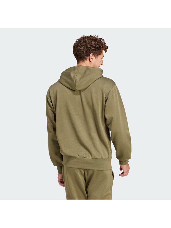 adidas adidas Bluza Essentials Feelcozy JE3799 Khaki Regular Fit