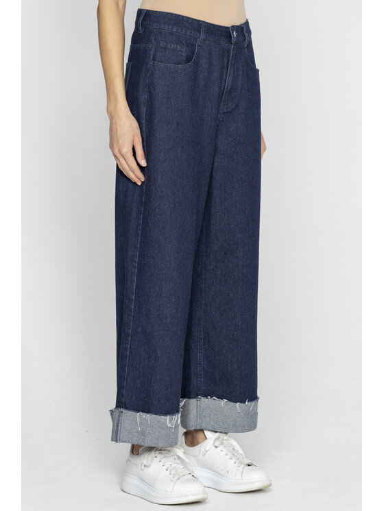 Deni Cler Milano Deni Cler Milano Jeansy T-DC-5230-E2-10-58-1 Granatowy Loose Leg