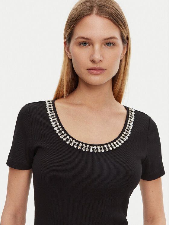 Marciano Guess Marciano Guess Bluzka 5RGP18 6299A Czarny Reglan Fit