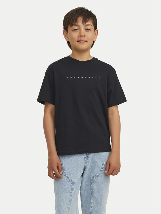 Jack & Jones Junior Póló Star 12237435 Fekete Relaxed Fit