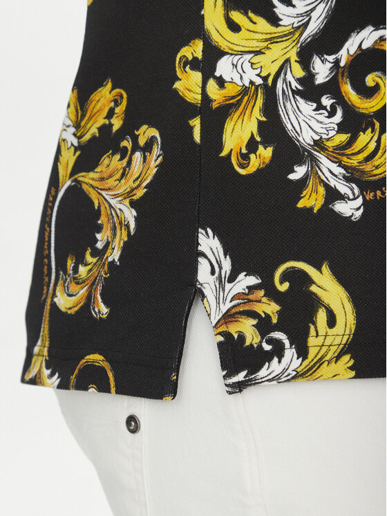 Versace Jeans Couture Versace Jeans Couture Polo majica 78GAG6S0 Črna Regular Fit