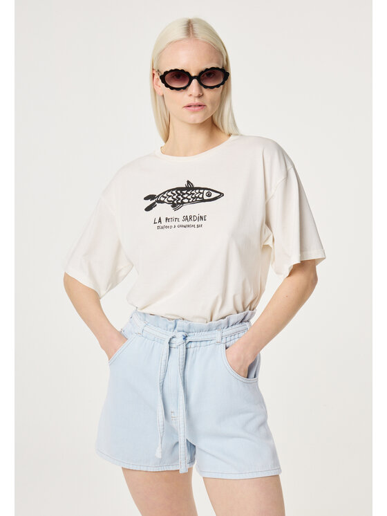Fabienne Chapot Fabienne Chapot T-Shirt 6388-1742-174 Beżowy Regular Fit