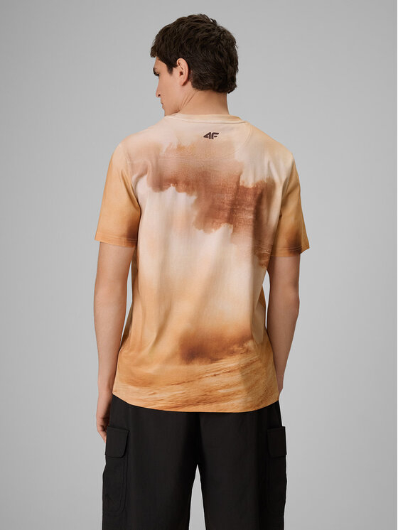 4F 4F T-Shirt LIMITLESS DESERT Beżowy Regular Fit