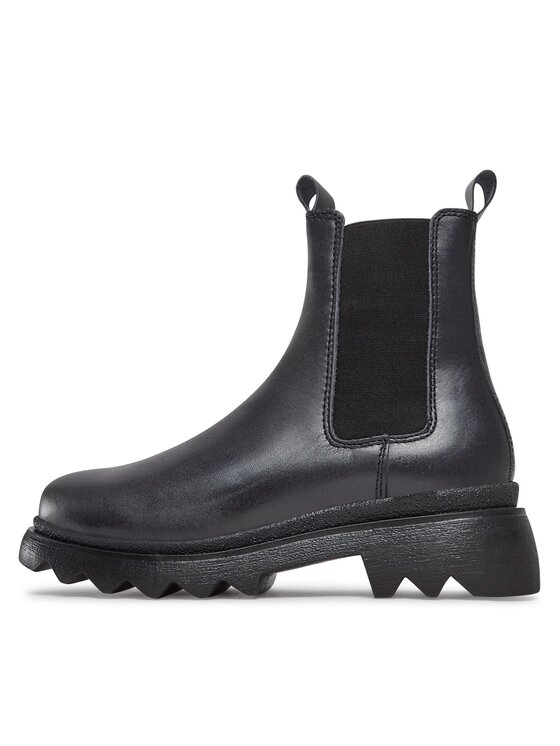 Tamaris Tamaris Kotníková obuv s elastickým prvkem 1-25802-41 Černá