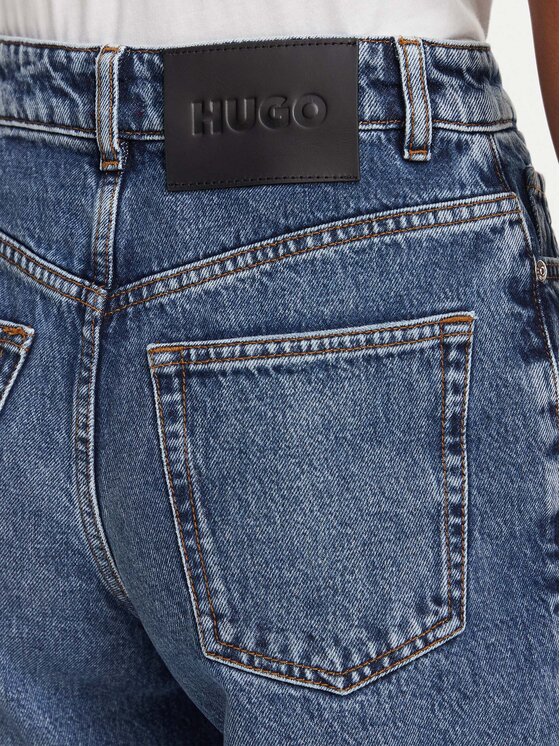 HUGO HUGO Jeansy Garlene 50563517 Granatowy Mom Fit