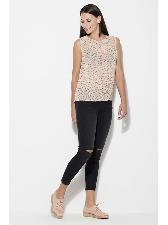 Lenitif Lenitif Blusa K139 Rosa Regular Fit