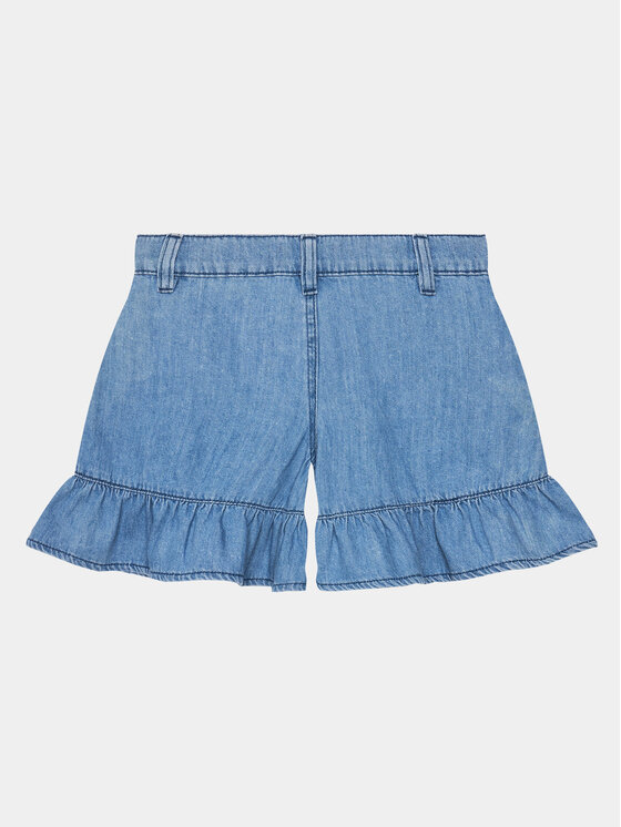 United Colors Of Benetton United Colors Of Benetton Jeans kratke hlače 4AD6C902L Modra Wide Leg