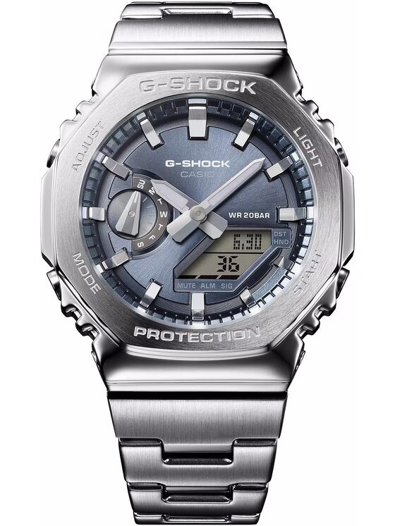 Casio Casio Zegarek GM-2110D-8AER Srebrny