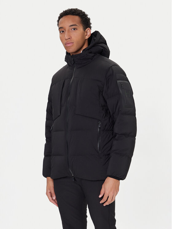 BOSS BOSS Geacă din puf Riplite 50543963 Negru Regular Fit