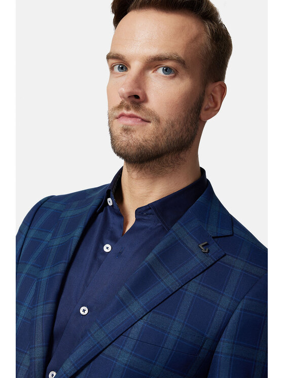 Lancerto Lancerto Garnitur Orlando GA073123000005 Granatowy Slim Fit