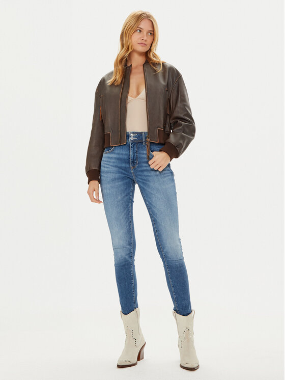 Guess Guess Traperice W4BA34 D592C Tamnoplava Skinny Fit