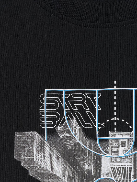 4F 4F T-Shirt CITY Czarny Regular Fit