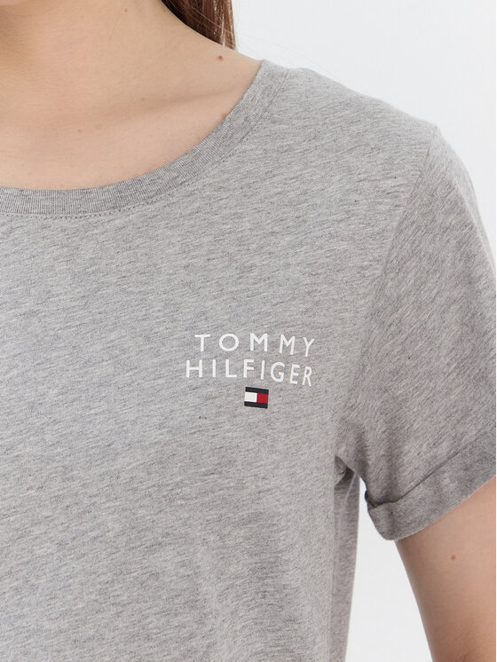 Tommy Hilfiger Tommy Hilfiger T-Shirt UW0UW04525 Szary Regular Fit